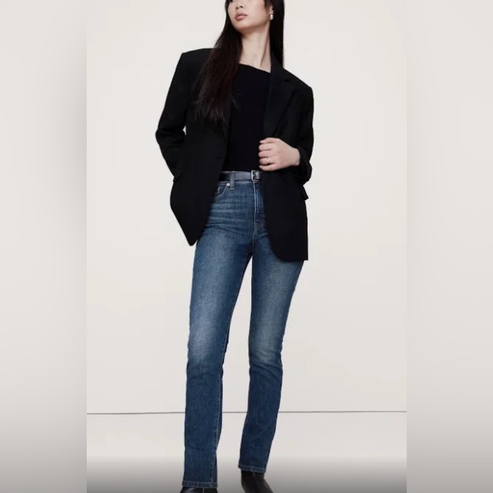 Banana Republic High Rise Slim Denim Jean Petite Women’s Size 6P 4-WAY STRETCH